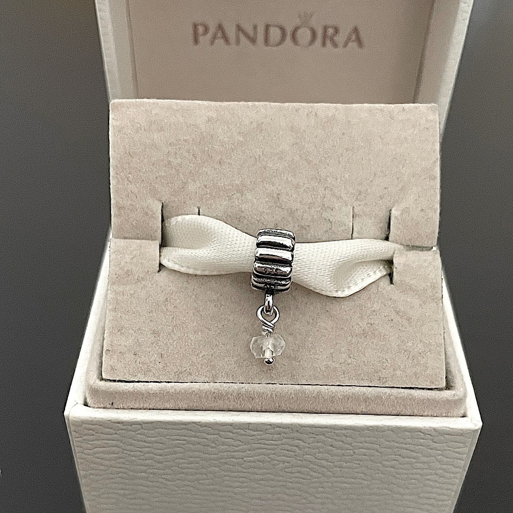 Pandora April Birthstone Dangle Charm